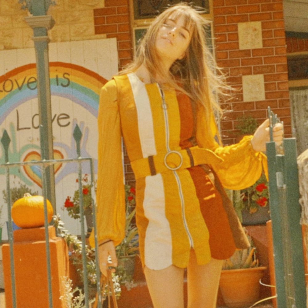 Miracle Eye Marigold Faire Suede Mini-Dress